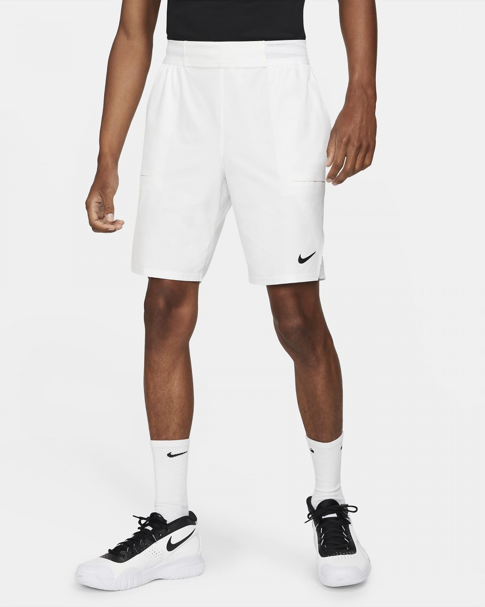 Теннисные шорты мужские Nike Court Advantage Short 9in white/black