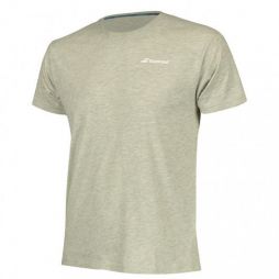 Тенісна футболка дитяча Babolat Core Tee Boy grey/white Тенісна футболка дитяча Babolat Core Tee Boy grey/white