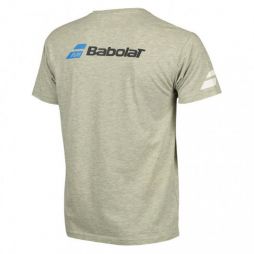 Тенісна футболка дитяча Babolat Core Tee Boy grey/white Тенісна футболка дитяча Babolat Core Tee Boy grey/white