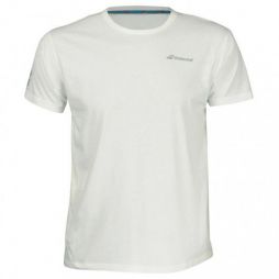 Тенісна футболка дитяча Babolat Core Tee Boy white/white Тенісна футболка дитяча Babolat Core Tee Boy white/white