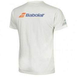 Тенісна футболка дитяча Babolat Core Tee Boy white/white Тенісна футболка дитяча Babolat Core Tee Boy white/white