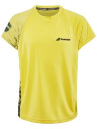 Тенісна футболка дитяча Babolat Performance Crew Neck Tee Boy dark yellow/black Тенісна футболка дитяча Babolat Performance Crew Neck Tee Boy dark yellow/black