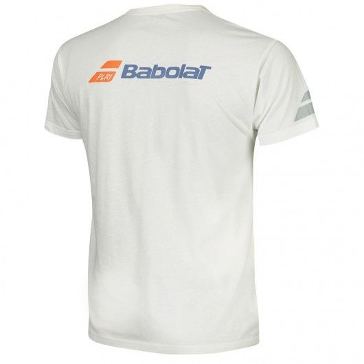 Теннисная футболка детская Babolat Core Tee Boy white/white