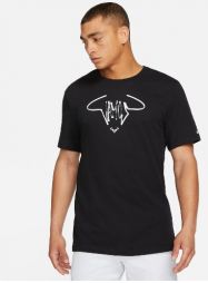 Теннисная футболка мужская Nike Court Rafa Tee Vamos black/white