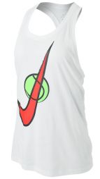 Тенісна майка жіноча Nike Court Swoosh Tennis Tank white