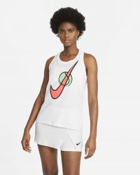 Тенісна майка жіноча Nike Court Swoosh Tennis Tank white