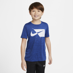Тенісна футболка дитяча Nike Df Hbr Ss Top blue/white Тенісна футболка дитяча Nike Df Hbr Ss Top blue/white