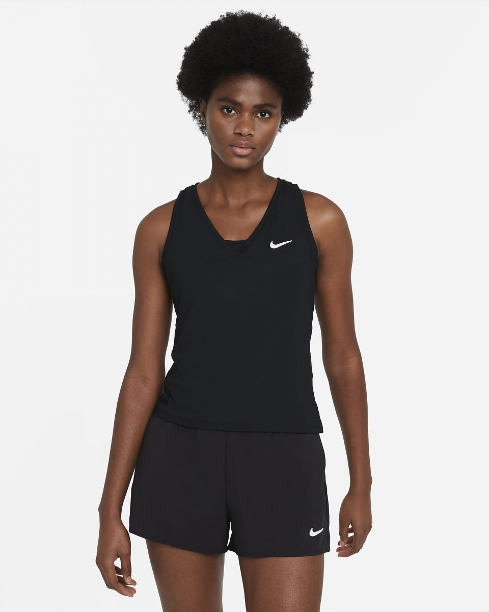 Теннисная майка женская Nike Court Victory Tank black/white