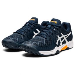 Детские теннисные кроссовки Asics Gel-Resolution 8 GS ГРУНТ french blue/white Детские теннисные кроссовки Asics Gel-Resolution 8 GS ГРУНТ french blue/white
