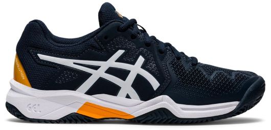 Детские теннисные кроссовки Asics Gel-Resolution 8 GS ГРУНТ french blue/white Детские теннисные кроссовки Asics Gel-Resolution 8 GS ГРУНТ french blue/white