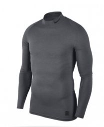 Термофутболка чоловіча Nike Pro Top Compression Mock carbon heather/black