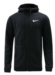 Реглан чоловічий Nike Dry Hoodie FZ Fleece black/white