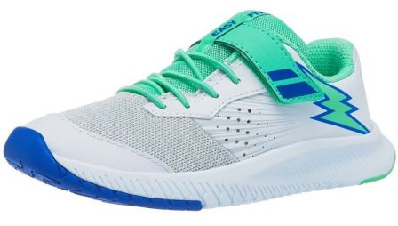 Детские теннисные кроссовки Babolat Pulsion All Court Kid white/biscary green Детские теннисные кроссовки Babolat Pulsion All Court Kid white/biscary green