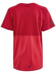 Тенісна футболка дитяча Babolat Play Crew Neck Tee Boy tomato red Тенісна футболка дитяча Babolat Play Crew Neck Tee Boy tomato red