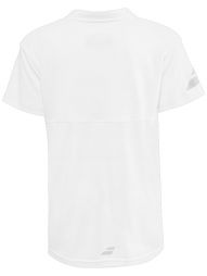 Тенісна футболка дитяча Babolat Play Polo Boy white/white поло Тенісна футболка дитяча Babolat Play Polo Boy white/white поло