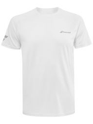 Теннисная футболка мужская Babolat Play Crew Neck Tee Men white