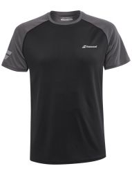 Теннисная футболка мужская Babolat Play Crew Neck Tee Men black