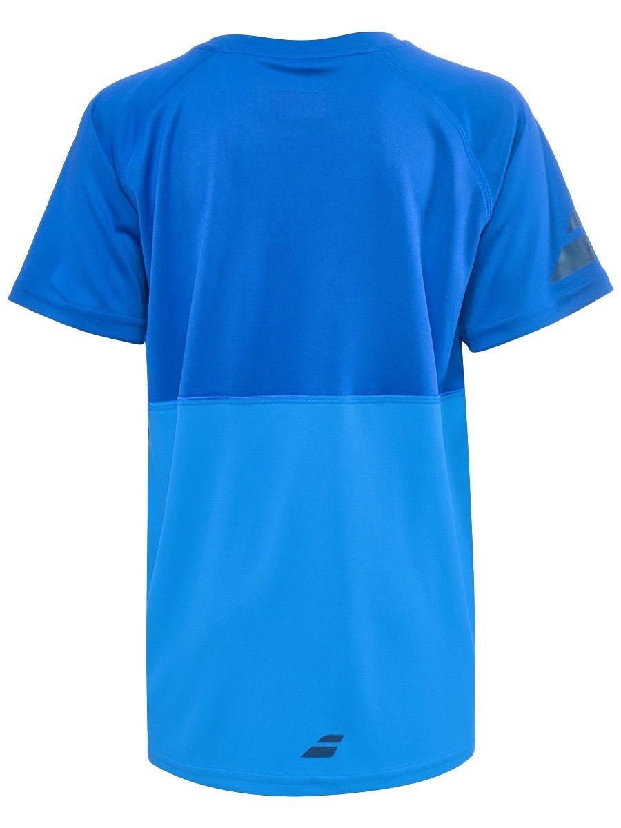 Теннисная футболка детская Babolat Play Crew Neck Tee Boy blue aster