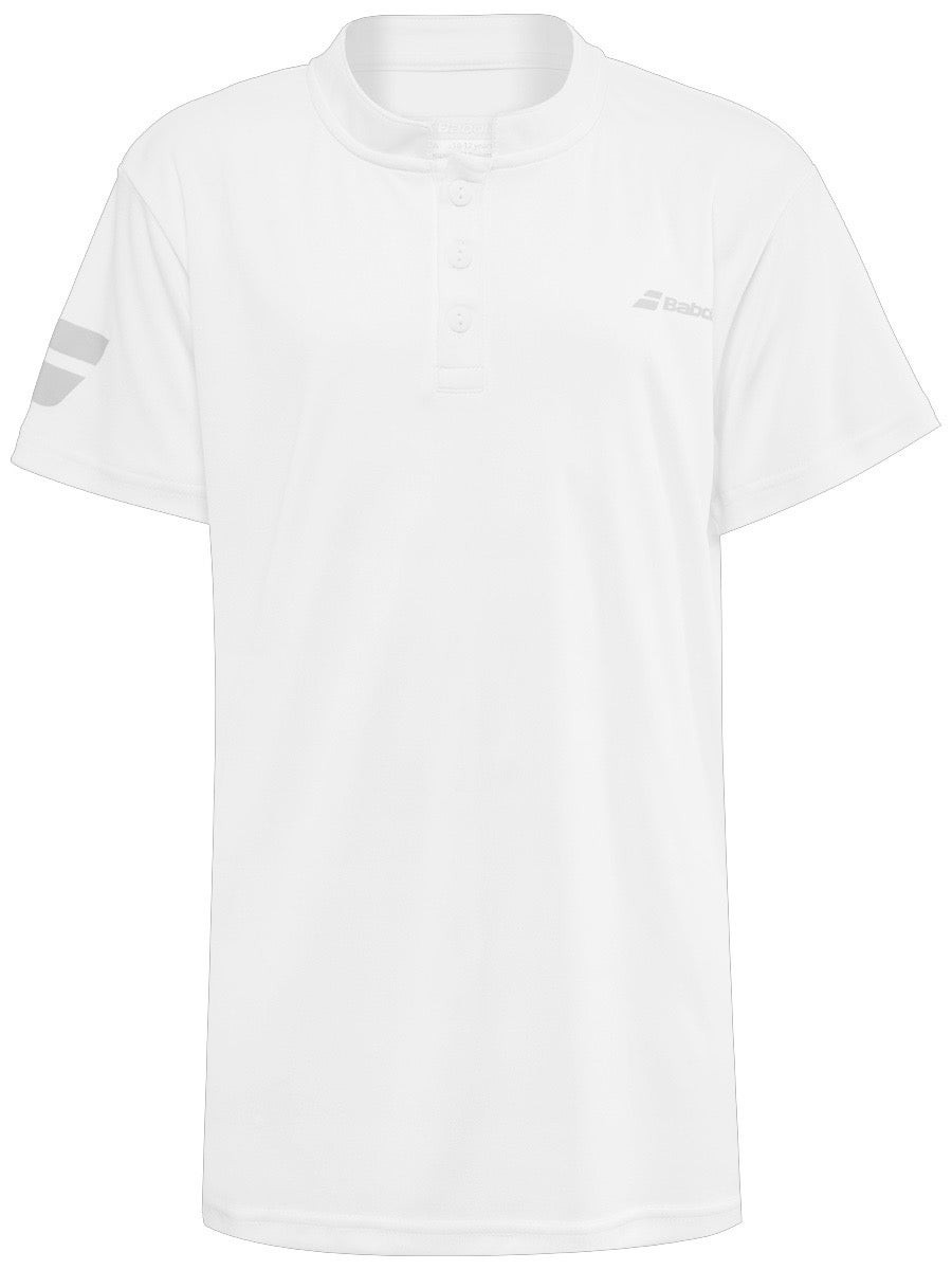 Теннисная футболка детская Babolat Play Polo Boy white/white поло