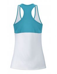 Тенісна майка дитяча Babolat Play Tank Top Girl white/caneel bay