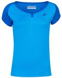 Тенісна футболка дитяча Babolat Play Cap Sleeve Top Girl blue aster Тенісна футболка дитяча Babolat Play Cap Sleeve Top Girl blue aster
