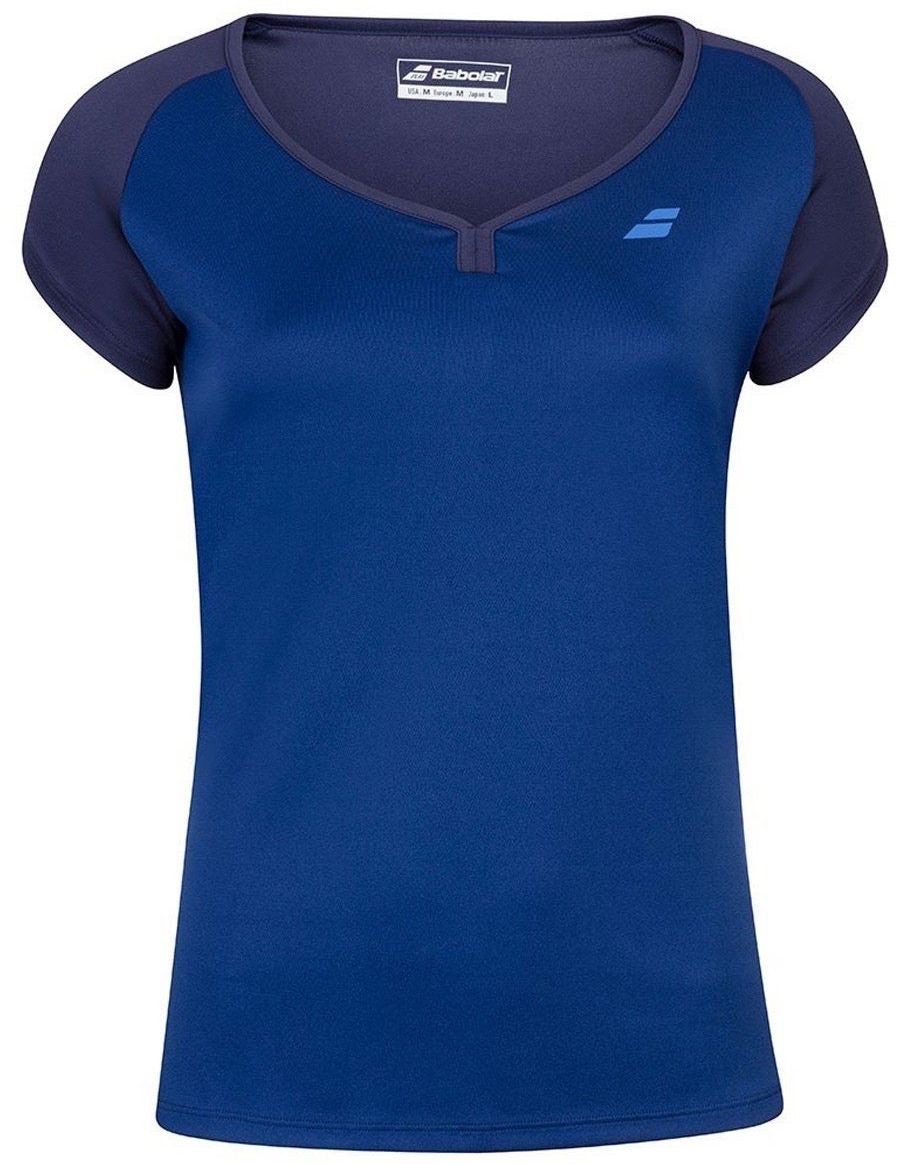 Теннисная футболка детская Babolat Play Cap Sleeve Top Girl estate blue