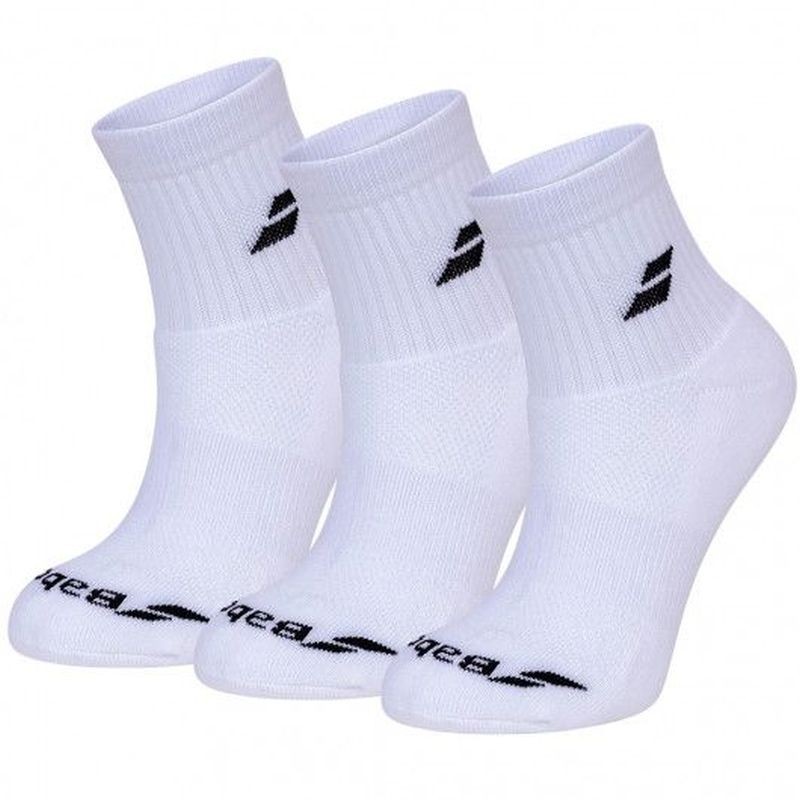 Babolat Quarter 3 Pairs Pack Socks white/white