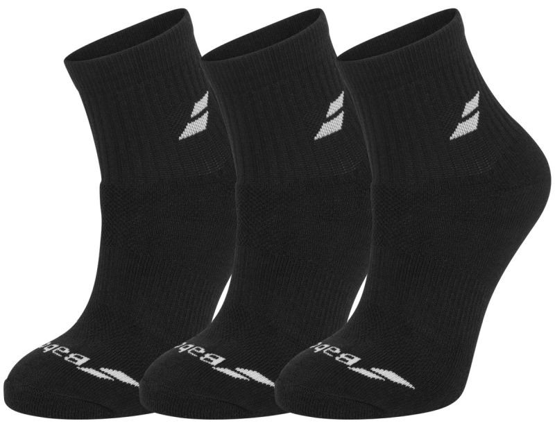 Babolat Quarter 3 Pairs Pack Socks black/black