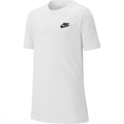 Тенісна футболка дитяча Nike Tee Embedded Futura white/black Тенісна футболка дитяча Nike Tee Embedded Futura white/black