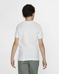 Тенісна футболка дитяча Nike Tee Embedded Futura white/black Тенісна футболка дитяча Nike Tee Embedded Futura white/black