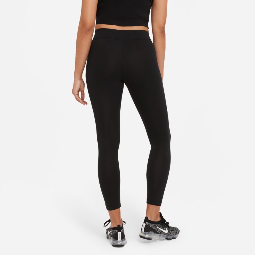 Леггинсы женские Nike SportsWear Essential Women's 7/8 Mid-Rise Leggings black/white