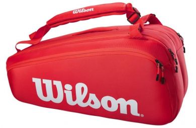 Тенісна сумка Wilson Super Tour 9 Pk red