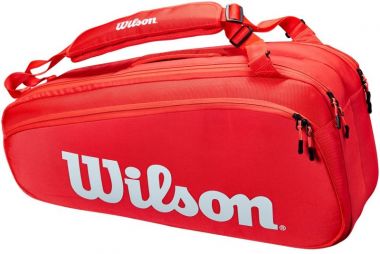 Теннисная сумка Wilson Super Tour 6 Pk red