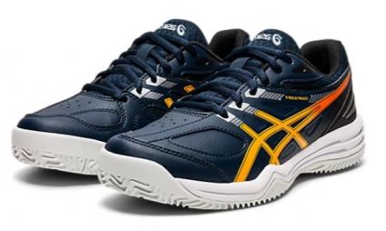 Детские теннисные кроссовки Asics Court Slide 2 GS ГРУНТ french blue/white Детские теннисные кроссовки Asics Court Slide 2 GS ГРУНТ french blue/white
