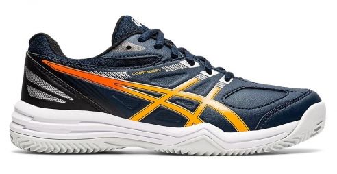 Детские теннисные кроссовки Asics Court Slide 2 GS ГРУНТ french blue/white Детские теннисные кроссовки Asics Court Slide 2 GS ГРУНТ french blue/white