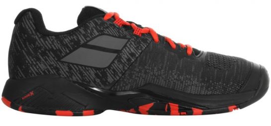 Теннисные кроссовки мужские Babolat Propulse Blast All Court black/tomato red Теннисные кроссовки мужские Babolat Propulse Blast All Court black/tomato red