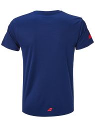 Тенісна футболка дитяча Babolat Exercise Big Babolat Tee estate blue Тенісна футболка дитяча Babolat Exercise Big Babolat Tee estate blue