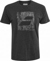 Тенісна футболка чоловіча Babolat Exercise Big Flag Tee Men 2 black heather