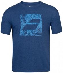 Тенісна футболка чоловіча Babolat Exercise Big Flag Tee Men 2 blue heather