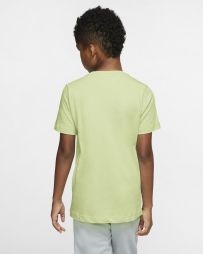 Тенісна футболка дитяча Nike Tee Embedded Futura light lime/black Тенісна футболка дитяча Nike Tee Embedded Futura light lime/black