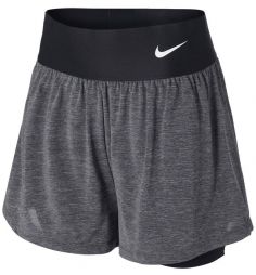 Тенісні шорти жіночі Nike Court Advantage Short black/black heather/black/white