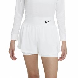 Теннисные шорты женские Nike Court Advantage Short white/black