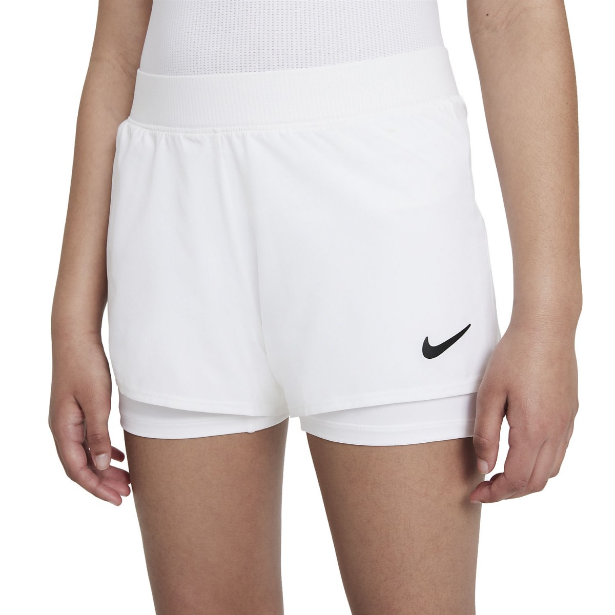 Теннисные шорты детские Nike Court Victory Short white/black