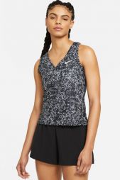 Тенісна майка жіноча Nike Court Victory Tank Print black/white