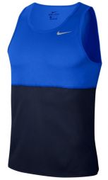 Спортивна майка чоловіча Nike Run Tank game royal/obsidian/reflective silver