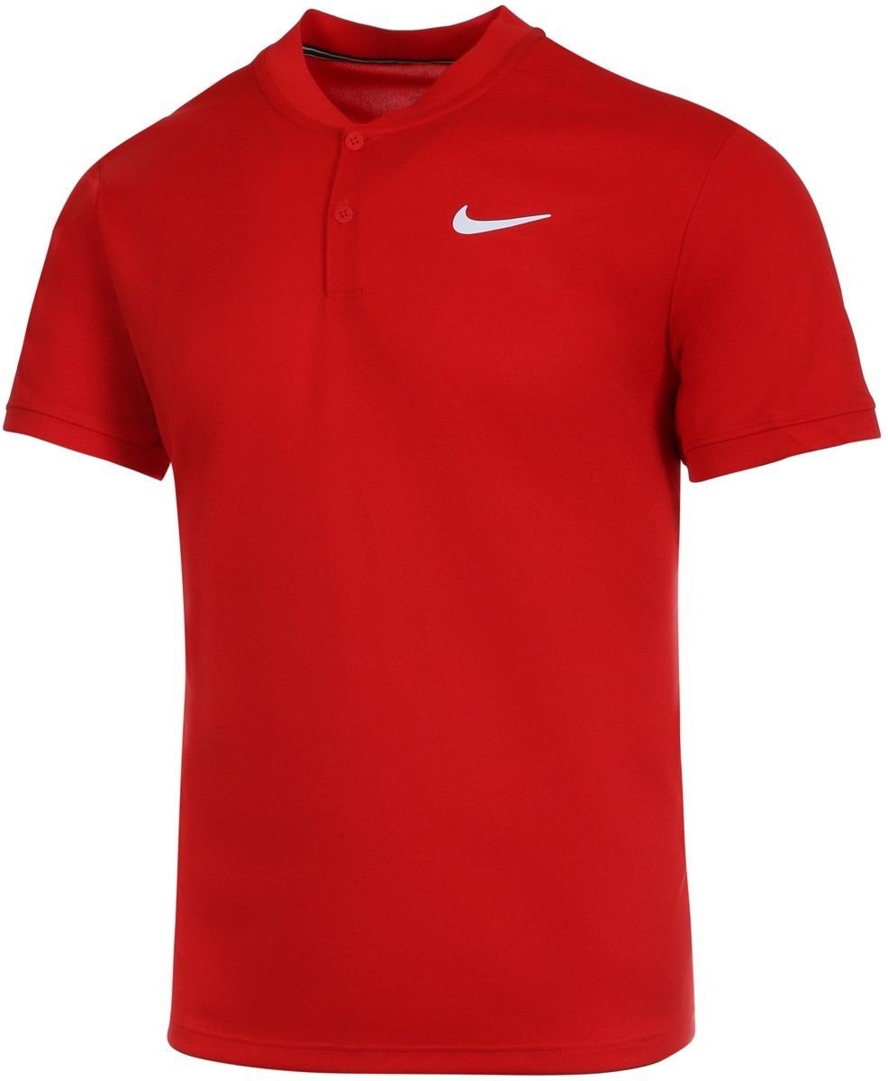 Теннисная футболка мужская Nike Court Polo Blade university red/white