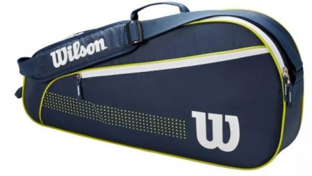 Теннисная сумка Wilson Junior 3 Pk Tennis Bag navy/white/lime green