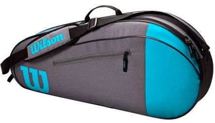 Теннисная сумка Wilson Team 3 Pk blue/grey