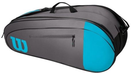 Теннисная сумка Wilson Team 6 Pk Bag blue/grey