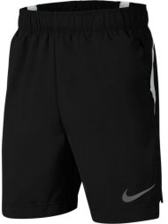 Тенісні шорти дитячі Nike Boys Woven Short black/white/reflective silver Тенісні шорти дитячі Nike Boys Woven Short black/white/reflective silver